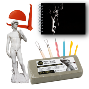 Pack de Modelado David con Plasticera, Escultura 3D y Herramientas